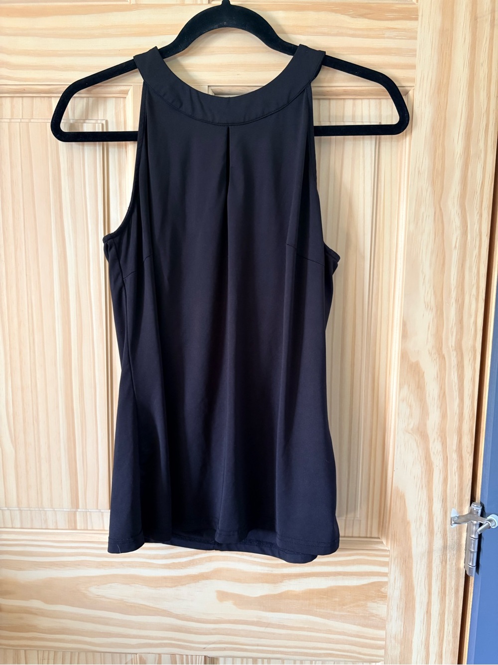 Grace Karin Black High-Neck Tank Top with keyhole